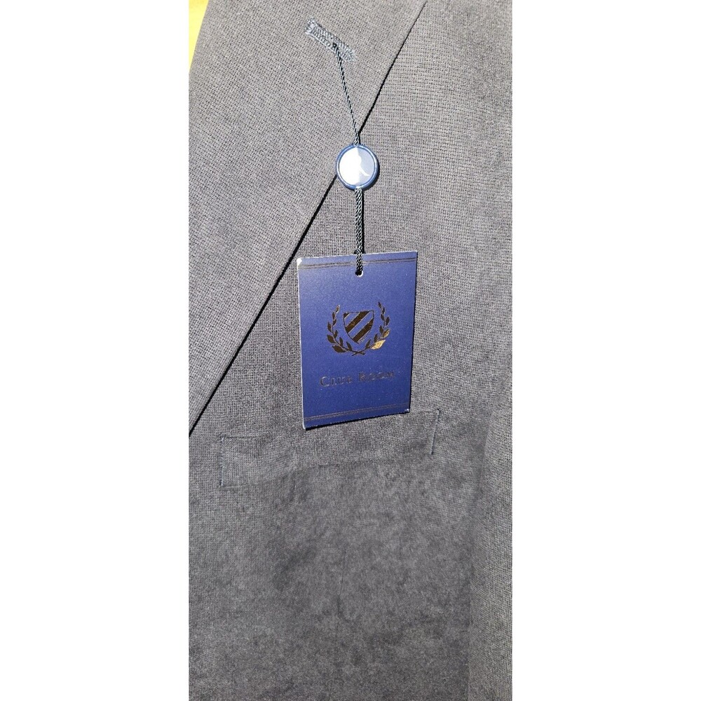 Club Room Men's Microsuede Sport Coat Blazer Blue 40R 🔥🔥 - Picture 2 of 8